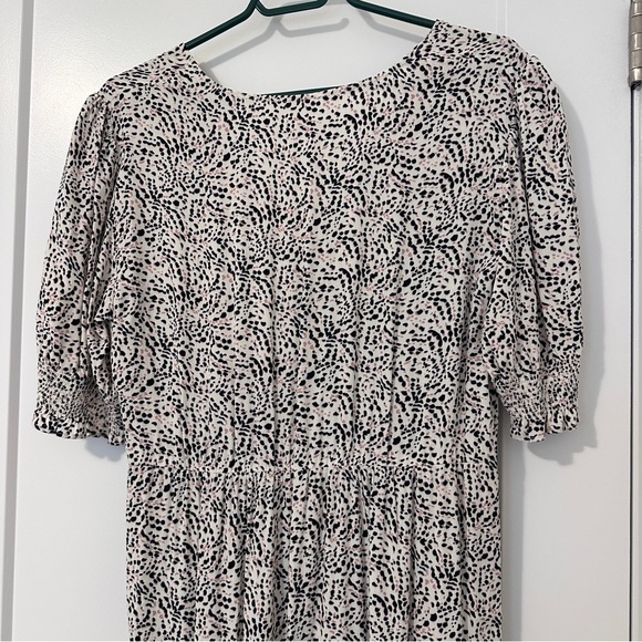Ba&sh Patterned Midi V- Neck Dress Size Large Women’s - Picture 12 of 15